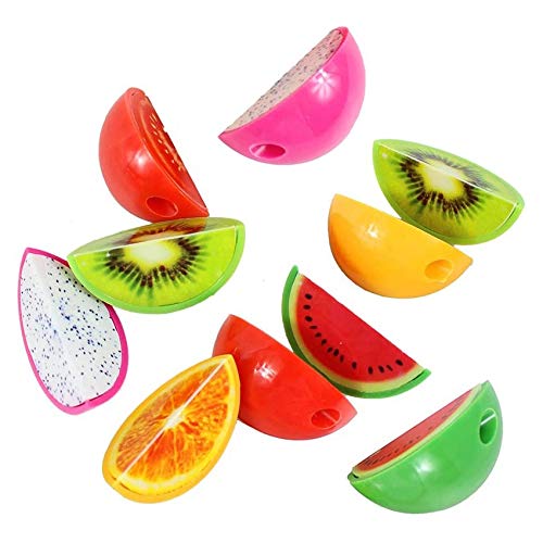 XLKJ 15 Stücke Karikatur Fruchtform Bleistiftspitzer, Manueller Anspitzer Kinder Pencil Sharpener für Schule Büro XLKJ 15 Stücke Karikatur Fruchtform Bleistiftspitzer, Manueller Anspitzer Kinder Pencil Sharpener für Schule Büro von XLKJ