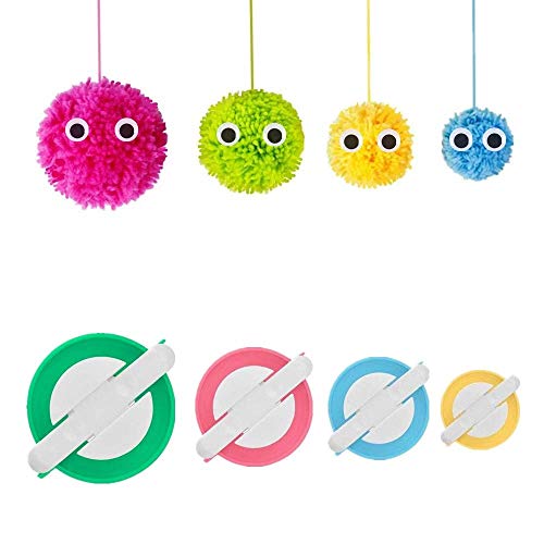 XLKJ 4 Größe Pom Pom Maker,Fluff Kugel Maker für Mützen Schals Kleidung Strickmütze XLKJ 4 Größe Pom Pom Maker,Fluff Kugel Maker für Mützen Schals Kleidung Strickmütze von XLKJ
