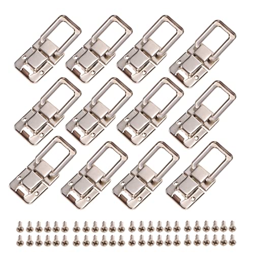 XLMURZAC 30 stücke Brustschloss Eisen Schmuckschatullen Schnalle Schmuck Metall Box Werkzeugkasten Antike Schrankverschluss Koffer Gepäck Koffer Möbelschloss Klemmriegel(Bronzed) von XLMURZAC