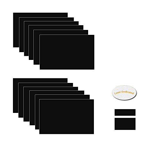 XLNTTECH 100 % Lasergravur, doppelseitiges Blatt (17,8 x 27,9 x 101,6 cm, 12 Stück) für Innenschilder, Abzeichen. von XLNTTECH