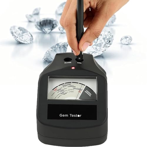 Hochpräziser Schmuck-Diamanttester, Diamant-Moissanit-Tester, Integrierte Glas- Und Kalibrierungstestscheibe (CAL), 16 Arten Von Edelsteinen Können Getestet Werden, Zur Identifizierung Von Diamanten von XLTEAM