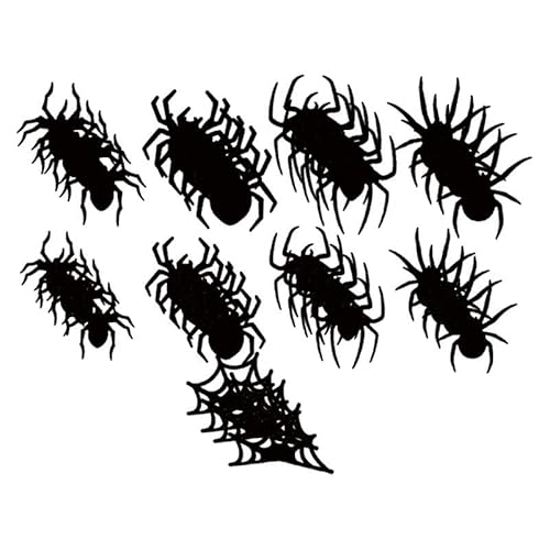 XLWLLNJ 18 Stück Wandaufkleber Halloween 3D Wandsticker PVC Fensterdekoration mit Licht für Stimmungsvolle Spukathmosphäre für Büro Tür Wohnbereich Esszimmer, 36 StÜcke von XLWLLNJ