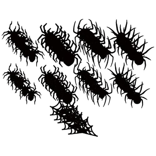 XLWLLNJ 18 Stück Wandaufkleber Halloween 3D Wandsticker PVC Fensterdekoration mit Licht für Stimmungsvolle Spukathmosphäre für Büro Tür Wohnbereich Esszimmer, 45 Stück von XLWLLNJ