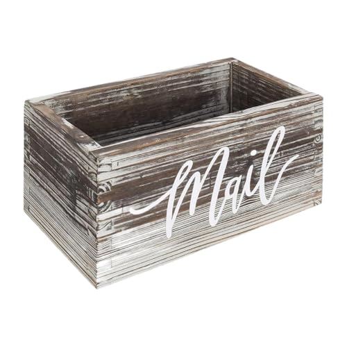 XLWLLNJ Briefkasten Holz Briefsortierer Schreibtischablage Postfach Ablagekorb Aus Kiefernholz mit Schriftzug für Büro Wohnzimmer Geschenk, A von XLWLLNJ