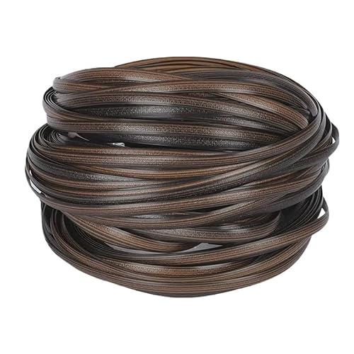 XLyrriun 32 m flaches Synthetisches Rattanimitat, 8 mm breit, Webmaterial, Kunststoff-Rattan for Stricken und Reparieren von Stühlen für Innenhof, Möbel(Light Brown) von XLyrriun