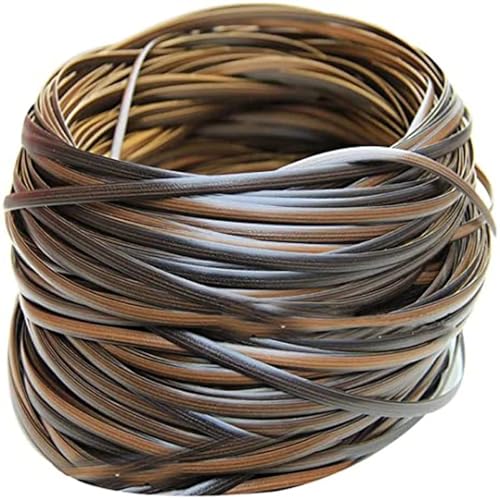 XLyrriun Synthetisches Rattan, flaches Rattan-Material, Kaffee-Farbverlauf, Kunststoff-Rattan, gewebtes Rattan, DIY-Rattan-gewebtes Material, 10 m für Innenhof, Möbel XLyrriun Synthetisches Rattan, flaches Rattan-Material, Kaffee-Farbverlauf, Kunststoff-Rattan, gewebtes Rattan, DIY-Rattan-gewebtes Material, 10 m für Innenhof, Möbel von XLyrriun