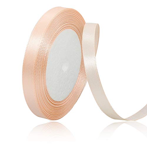 Champagner Rosa 10mm Breit Satinbands, 22m Schleifenband, Geschenkband für Geschenkverpackungen, DIY Handwerk, Blumensträuße, Nähprojekte, Schleifenherstellung, Geburtstags- und Hochzeitsdekorationen Champagner Rosa 10mm Breit Satinbands, 22m Schleifenband, Geschenkband für Geschenkverpackungen, DIY Handwerk, Blumensträuße, Nähprojekte, Schleifenherstellung, Geburtstags- und Hochzeitsdekorationen von XMASOLD
