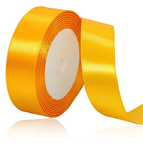 Gelb Satinbands 20mm Breit, 22 Meters Schleifenband, Geschenkband für Geschenkverpackungen, DIY Handwerk, Blumensträuße, Nähprojekte, Schleifenherstellung, Geburtstags- und Hochzeitsdekorationen Gelb Satinbands 20mm Breit, 22 Meters Schleifenband, Geschenkband für Geschenkverpackungen, DIY Handwerk, Blumensträuße, Nähprojekte, Schleifenherstellung, Geburtstags- und Hochzeitsdekorationen von XMASOLD