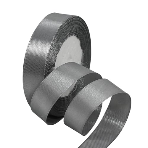 Grau Satinbands 20mm Breit, 22m Silber Schleifenband, Geschenkband für Geschenkverpackungen, DIY Handwerk, Blumensträuße, Nähprojekte, Schleifenherstellung, Geburtstags- und Hochzeitsdekorationen Grau Satinbands 20mm Breit, 22m Silber Schleifenband, Geschenkband für Geschenkverpackungen, DIY Handwerk, Blumensträuße, Nähprojekte, Schleifenherstellung, Geburtstags- und Hochzeitsdekorationen von XMASOLD