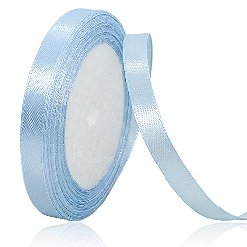 Hellblau 10mm Breit Satinbands, 22 Meters Schleifenband, Geschenkband für Geschenkverpackungen, DIY Handwerk, Blumensträuße, Nähprojekte, Schleifenherstellung, Geburtstags- und Hochzeitsdekorationen Hellblau 10mm Breit Satinbands, 22 Meters Schleifenband, Geschenkband für Geschenkverpackungen, DIY Handwerk, Blumensträuße, Nähprojekte, Schleifenherstellung, Geburtstags- und Hochzeitsdekorationen von XMASOLD