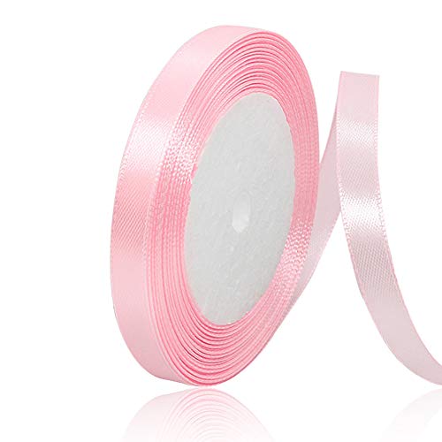 Hellrosa 10mm Breit Satinbands, 22 Meters Schleifenband, Geschenkband für Geschenkverpackungen, DIY Handwerk, Blumensträuße, Nähprojekte, Schleifenherstellung, Geburtstags- und Hochzeitsdekorationen Hellrosa 10mm Breit Satinbands, 22 Meters Schleifenband, Geschenkband für Geschenkverpackungen, DIY Handwerk, Blumensträuße, Nähprojekte, Schleifenherstellung, Geburtstags- und Hochzeitsdekorationen von XMASOLD