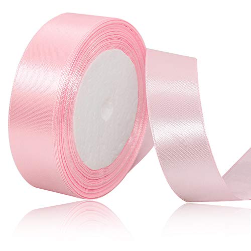 Hellrosa Satinbands 20mm Breit, 22 Meters Schleifenband, Geschenkband für Geschenkverpackungen, DIY Handwerk, Blumensträuße, Nähprojekte, Schleifenherstellung, Geburtstags- und Hochzeitsdekorationen Hellrosa Satinbands 20mm Breit, 22 Meters Schleifenband, Geschenkband für Geschenkverpackungen, DIY Handwerk, Blumensträuße, Nähprojekte, Schleifenherstellung, Geburtstags- und Hochzeitsdekorationen von XMASOLD