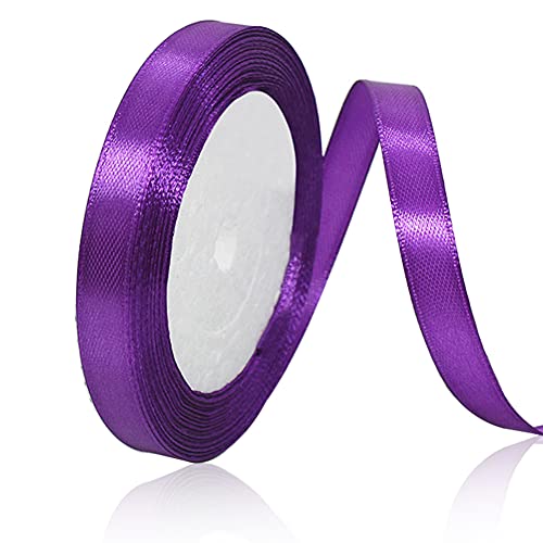 Lila 10mm Breit Satinbands, 22 Meters Schleifenband, Geschenkband für Geschenkverpackungen, DIY Handwerk, Blumensträuße, Nähprojekte, Schleifenherstellung, Geburtstags- und Hochzeitsdekorationen Lila 10mm Breit Satinbands, 22 Meters Schleifenband, Geschenkband für Geschenkverpackungen, DIY Handwerk, Blumensträuße, Nähprojekte, Schleifenherstellung, Geburtstags- und Hochzeitsdekorationen von XMASOLD