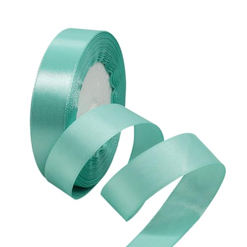 Mintgrün Satinbands 15mm Breit, 22 Meters Schleifenband, Geschenkband für Geschenkverpackungen, DIY Handwerk, Blumensträuße, Nähprojekte, Schleifenherstellung, Geburtstags- und Hochzeitsdekorationen von XMASOLD