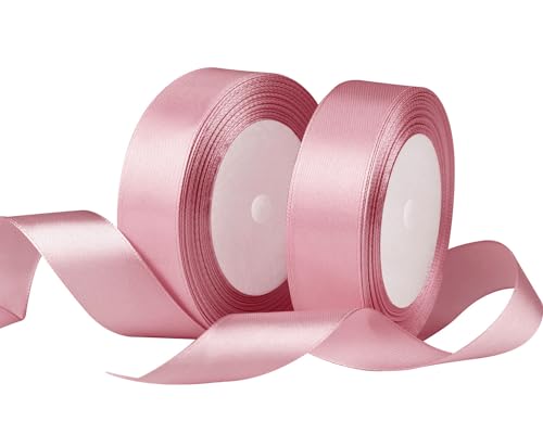 Roségold Satinbands 25mm Breit, Geschenk Band 22m Geschenkband für Geschenkverpackungen, Weihnachtsband, Handwerk, Blumensträuße, Schleifenherstellung, Geburtstags- und Hochzeitsdekorationen Roségold Satinbands 25mm Breit, Geschenk Band 22m Geschenkband für Geschenkverpackungen, Weihnachtsband, Handwerk, Blumensträuße, Schleifenherstellung, Geburtstags- und Hochzeitsdekorationen von XMASOLD