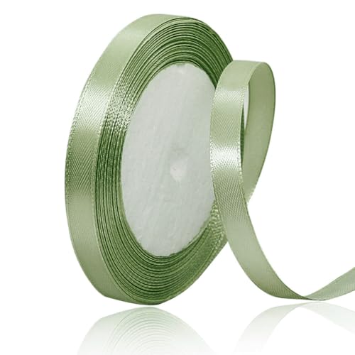 Salbei Grün Satinbands 10mm Breit, 22 Meters Schleifenband, Geschenkband für Geschenkverpackungen, DIY Handwerk, Blumensträuße, Nähprojekte, Schleifenherstellung, Geburtstags und Hochzeitsdekorationen Salbei Grün Satinbands 10mm Breit, 22 Meters Schleifenband, Geschenkband für Geschenkverpackungen, DIY Handwerk, Blumensträuße, Nähprojekte, Schleifenherstellung, Geburtstags und Hochzeitsdekorationen von XMASOLD