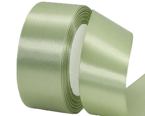Salbei Grün Satinbands 40mm Breit, 22 Meters Schleifenband, Geschenkband für Geschenkverpackungen, DIY Handwerk, Blumensträuße, Nähprojekte, Schleifenherstellung, Geburtstags und Hochzeitsdekorationen Salbei Grün Satinbands 40mm Breit, 22 Meters Schleifenband, Geschenkband für Geschenkverpackungen, DIY Handwerk, Blumensträuße, Nähprojekte, Schleifenherstellung, Geburtstags und Hochzeitsdekorationen von XMASOLD