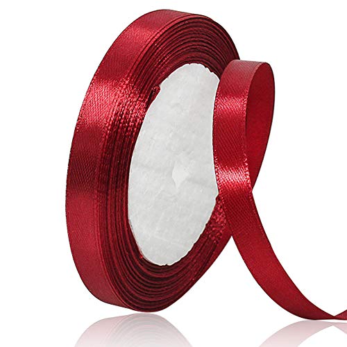 Weinrot 10mm Breit Satinbands, 22 Meters Schleifenband, Geschenkband für Geschenkverpackungen, DIY Handwerk, Blumensträuße, Nähprojekte, Schleifenherstellung, Geburtstags- und Hochzeitsdekorationen Weinrot 10mm Breit Satinbands, 22 Meters Schleifenband, Geschenkband für Geschenkverpackungen, DIY Handwerk, Blumensträuße, Nähprojekte, Schleifenherstellung, Geburtstags- und Hochzeitsdekorationen von XMASOLD