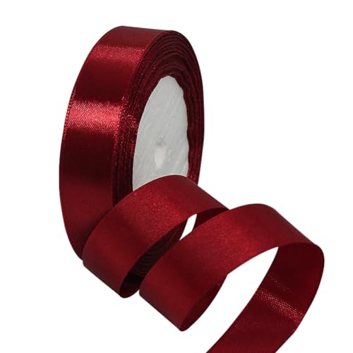 Weinrot Satinbands 20mm Breit, 22 Meters Schleifenband, Geschenkband für Geschenkverpackungen, DIY Handwerk, Blumensträuße, Nähprojekte, Schleifenherstellung, Geburtstags- und Hochzeitsdekorationen Weinrot Satinbands 20mm Breit, 22 Meters Schleifenband, Geschenkband für Geschenkverpackungen, DIY Handwerk, Blumensträuße, Nähprojekte, Schleifenherstellung, Geburtstags- und Hochzeitsdekorationen von XMASOLD