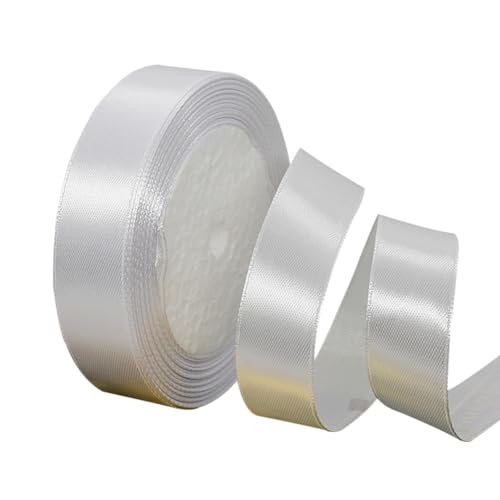Weiss Satinbands 20mm Breit, 22m Weiß Schleifenband, Geschenkband für Geschenkverpackungen, DIY Handwerk, Blumensträuße, Nähprojekte, Schleifenherstellung, Geburtstags- und Hochzeitsdekorationen Weiss Satinbands 20mm Breit, 22m Weiß Schleifenband, Geschenkband für Geschenkverpackungen, DIY Handwerk, Blumensträuße, Nähprojekte, Schleifenherstellung, Geburtstags- und Hochzeitsdekorationen von XMASOLD