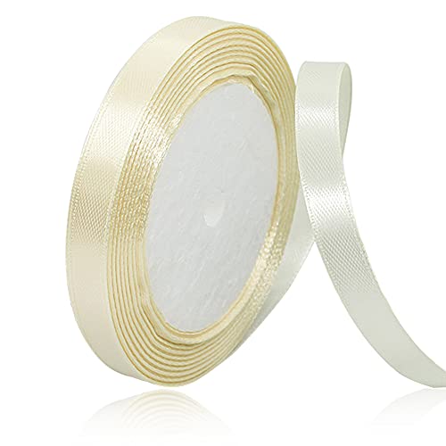 Creme 10mm Breit Satinbands, 22 Meters Schleifenband, Geschenkband für Geschenkverpackungen, DIY Handwerk, Blumensträuße, Nähprojekte, Schleifenherstellung, Geburtstags- und Hochzeitsdekorationen Creme 10mm Breit Satinbands, 22 Meters Schleifenband, Geschenkband für Geschenkverpackungen, DIY Handwerk, Blumensträuße, Nähprojekte, Schleifenherstellung, Geburtstags- und Hochzeitsdekorationen von XMASOLD