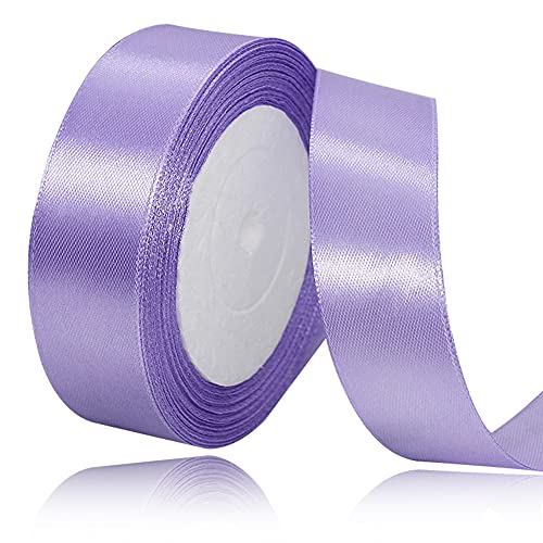 Flieder Lila Satinbands 25mm Breit, 22m Schleifenband, Geschenkband für Geschenkverpackungen, DIY Handwerk, Blumensträuße, Nähprojekte, Schleifenherstellung, Geburtstags- und Hochzeitsdekorationen Flieder Lila Satinbands 25mm Breit, 22m Schleifenband, Geschenkband für Geschenkverpackungen, DIY Handwerk, Blumensträuße, Nähprojekte, Schleifenherstellung, Geburtstags- und Hochzeitsdekorationen von XMASOLD