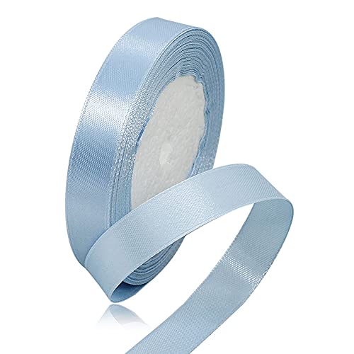 XMASOLD Satinbands, 22 Meters Hellblau 20mm Breit Geschenkband für Geschenkverpackungen, DIY Handwerk, Blumensträuße, Nähprojekte, Schleifenherstellung, Geburtstags- und Hochzeitsdekorationen XMASOLD Satinbands, 22 Meters Hellblau 20mm Breit Geschenkband für Geschenkverpackungen, DIY Handwerk, Blumensträuße, Nähprojekte, Schleifenherstellung, Geburtstags- und Hochzeitsdekorationen von XMASOLD