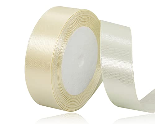 Beige Satinband 20mm x 22 Meters Schleifenband Beige Geschenkband Dekoband Stoffband für Geschenk, Basteln, Nähprojekte, Haarschleifen, Brautstrauß, Hochzeits Dekoration Beige Satinband 20mm x 22 Meters Schleifenband Beige Geschenkband Dekoband Stoffband für Geschenk, Basteln, Nähprojekte, Haarschleifen, Brautstrauß, Hochzeits Dekoration von XMASOLDECOR