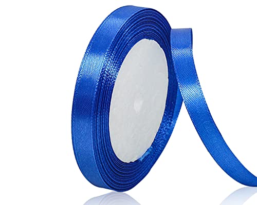 Blau Satinband 10mm x 22Meters Schleifenband Blau Geschenkband Dekoband Stoffband für Geschenk, Basteln, Nähprojekte, Haarschleifen, Brautstrauß, Hochzeits Dekoration Blau Satinband 10mm x 22Meters Schleifenband Blau Geschenkband Dekoband Stoffband für Geschenk, Basteln, Nähprojekte, Haarschleifen, Brautstrauß, Hochzeits Dekoration von XMASOLDECOR