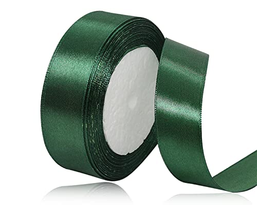 Dunkelgrün Satinband 25mm x 22Meters Schleifenband Dunkelgrün Geschenkband Dekoband Stoffband für Geschenk, Basteln, Nähprojekte, Haarschleifen, Brautstrauß, Hochzeits Dekoration Dunkelgrün Satinband 25mm x 22Meters Schleifenband Dunkelgrün Geschenkband Dekoband Stoffband für Geschenk, Basteln, Nähprojekte, Haarschleifen, Brautstrauß, Hochzeits Dekoration von XMASOLDECOR