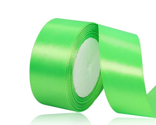 Fruchtgrün Satinband 40mm, 22Meters Schleifenband Fruchtgrün Geschenkband Dekoband Stoffband für Geschenk, Basteln, Nähprojekte, Haarschleifen, Brautstrauß, Hochzeits Dekoration Fruchtgrün Satinband 40mm, 22Meters Schleifenband Fruchtgrün Geschenkband Dekoband Stoffband für Geschenk, Basteln, Nähprojekte, Haarschleifen, Brautstrauß, Hochzeits Dekoration von XMASOLDECOR