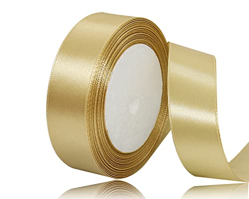 Gold Satinband 20mm x 22Meters Schleifenband Gold Geschenkband Dekoband Stoffband für Geschenk, Basteln, Nähprojekte, Haarschleifen, Brautstrauß, Hochzeits Dekoration Gold Satinband 20mm x 22Meters Schleifenband Gold Geschenkband Dekoband Stoffband für Geschenk, Basteln, Nähprojekte, Haarschleifen, Brautstrauß, Hochzeits Dekoration von XMASOLDECOR