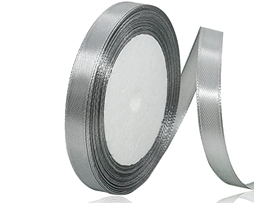 Grau Satinband 10mm x 22Meters Schleifenband Grau Satinband Geschenkband Dekoband Stoffband für Geschenk, Basteln, Nähprojekte, Haarschleifen, Brautstrauß, Hochzeits Dekoration Grau Satinband 10mm x 22Meters Schleifenband Grau Satinband Geschenkband Dekoband Stoffband für Geschenk, Basteln, Nähprojekte, Haarschleifen, Brautstrauß, Hochzeits Dekoration von XMASOLDECOR