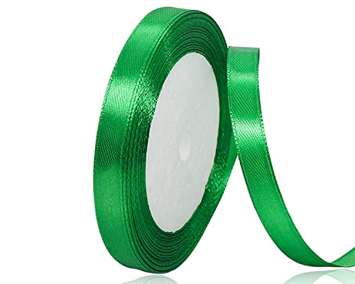 Grün Satinband 10mm x 22Meters Schleifenband Grün Geschenkband Dekoband Stoffband für Geschenk, Basteln, Nähprojekte, Haarschleifen, Brautstrauß, Hochzeits Dekoration Grün Satinband 10mm x 22Meters Schleifenband Grün Geschenkband Dekoband Stoffband für Geschenk, Basteln, Nähprojekte, Haarschleifen, Brautstrauß, Hochzeits Dekoration von XMASOLDECOR