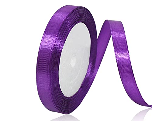 Lila Satinband 10mm x 22Meters Schleifenband Lila Geschenkband Dekoband Stoffband für Geschenk, Basteln, Nähprojekte, Haarschleifen, Brautstrauß, Hochzeits Dekoration Lila Satinband 10mm x 22Meters Schleifenband Lila Geschenkband Dekoband Stoffband für Geschenk, Basteln, Nähprojekte, Haarschleifen, Brautstrauß, Hochzeits Dekoration von XMASOLDECOR