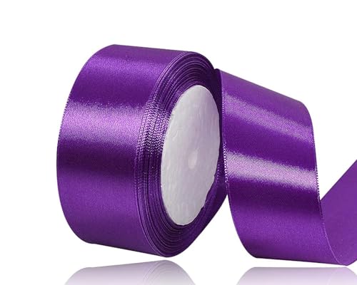 Lila Satinband 40mm, 22Meters Schleifenband Lila Geschenkband Dekoband Stoffband für Geschenk, Basteln, Nähprojekte, Haarschleifen, Brautstrauß, Hochzeits Dekoration Lila Satinband 40mm, 22Meters Schleifenband Lila Geschenkband Dekoband Stoffband für Geschenk, Basteln, Nähprojekte, Haarschleifen, Brautstrauß, Hochzeits Dekoration von XMASOLDECOR