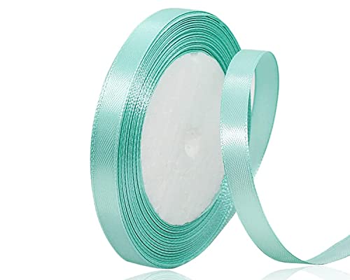 Mintgrün Satinband 10mm x 22Meters Schleifenband Mintgrün Geschenkband Dekoband Stoffband für Geschenk, Basteln, Nähprojekte, Haarschleifen, Brautstrauß, Hochzeits Dekoration Mintgrün Satinband 10mm x 22Meters Schleifenband Mintgrün Geschenkband Dekoband Stoffband für Geschenk, Basteln, Nähprojekte, Haarschleifen, Brautstrauß, Hochzeits Dekoration von XMASOLDECOR