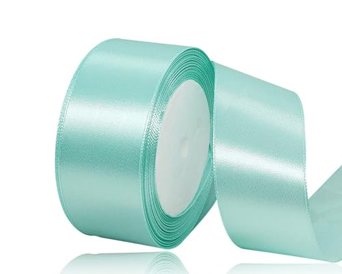 Mintgrün Satinband 40mm, 22Meters Schleifenband Mintgrün Geschenkband Dekoband Stoffband für Geschenk, Basteln, Nähprojekte, Haarschleifen, Brautstrauß, Hochzeits Dekoration Mintgrün Satinband 40mm, 22Meters Schleifenband Mintgrün Geschenkband Dekoband Stoffband für Geschenk, Basteln, Nähprojekte, Haarschleifen, Brautstrauß, Hochzeits Dekoration von XMASOLDECOR