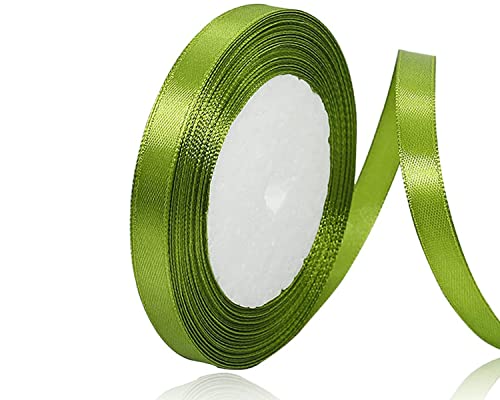 Olivgrün Satinband 10mm x 22Meters Schleifenband Apfelgrün Geschenkband Dekoband Stoffband für Geschenk, Basteln, Nähprojekte, Haarschleifen, Brautstrauß, Hochzeits Dekoration Olivgrün Satinband 10mm x 22Meters Schleifenband Apfelgrün Geschenkband Dekoband Stoffband für Geschenk, Basteln, Nähprojekte, Haarschleifen, Brautstrauß, Hochzeits Dekoration von XMASOLDECOR