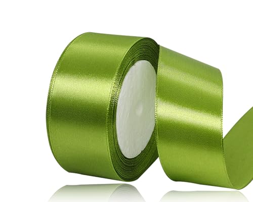 Olivgrün Satinband 40mm, 22Meters Schleifenband Olivgrün Geschenkband Dekoband Stoffband für Geschenk, Basteln, Nähprojekte, Haarschleifen, Brautstrauß, Hochzeits Dekoration Olivgrün Satinband 40mm, 22Meters Schleifenband Olivgrün Geschenkband Dekoband Stoffband für Geschenk, Basteln, Nähprojekte, Haarschleifen, Brautstrauß, Hochzeits Dekoration von XMASOLDECOR