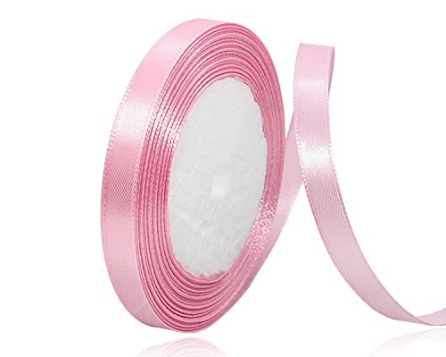 Rosa Satinband 10mm x 22Meters Schleifenband Rosa Geschenkband Dekoband Stoffband für Geschenk, Basteln, Nähprojekte, Haarschleifen, Brautstrauß, Hochzeits Dekoration Rosa Satinband 10mm x 22Meters Schleifenband Rosa Geschenkband Dekoband Stoffband für Geschenk, Basteln, Nähprojekte, Haarschleifen, Brautstrauß, Hochzeits Dekoration von XMASOLDECOR