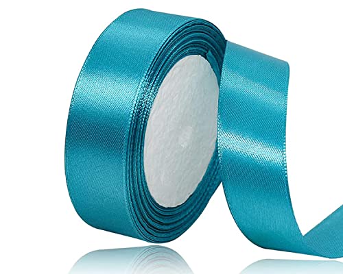 Türkis Satinband 20mm x 22Meters Schleifenband Pfauenblau Geschenkband Dekoband Stoffband für Geschenk, Basteln, Nähprojekte, Haarschleifen, Brautstrauß, Hochzeits Dekoration Türkis Satinband 20mm x 22Meters Schleifenband Pfauenblau Geschenkband Dekoband Stoffband für Geschenk, Basteln, Nähprojekte, Haarschleifen, Brautstrauß, Hochzeits Dekoration von XMASOLDECOR