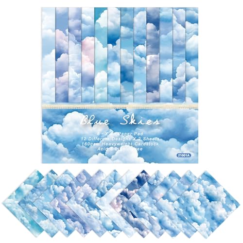 XMBHHRM 21001A Scrapbook-Papier-Set, Regenbogen-Sternenhimmel, gestreift, Wellenmuster, Farbe, dekoratives Bastelpapier, 15,2 cm, einseitiges Origami für Kartenherstellung, DIY, Junk-Tagebuch XMBHHRM 21001A Scrapbook-Papier-Set, Regenbogen-Sternenhimmel, gestreift, Wellenmuster, Farbe, dekoratives Bastelpapier, 15,2 cm, einseitiges Origami für Kartenherstellung, DIY, Junk-Tagebuch von XMBHHRM