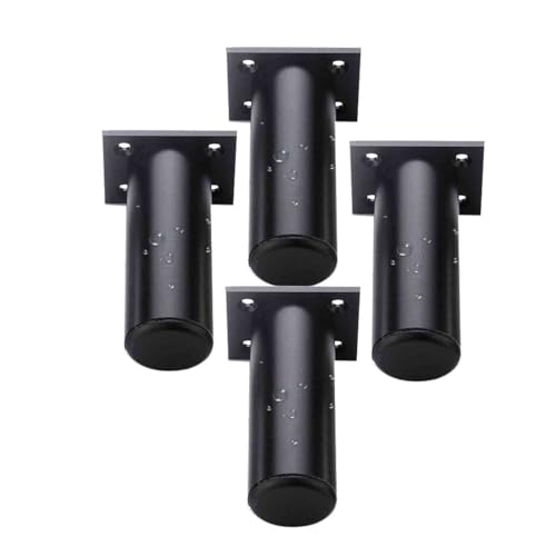 XMDEUR 4 Stück verstellbare Möbelbeine, Schwarze Sofafüße aus Metall, Couchbeine aus Aluminiumlegierung für Schlafsofas, Schränke, Arbeitsplatten, Frühstücksbar, Schreibtisch, Tisch, Ersatzbeine (6 XMDEUR 4 Stück verstellbare Möbelbeine, Schwarze Sofafüße aus Metall, Couchbeine aus Aluminiumlegierung für Schlafsofas, Schränke, Arbeitsplatten, Frühstücksbar, Schreibtisch, Tisch, Ersatzbeine (6 von XMDEUR