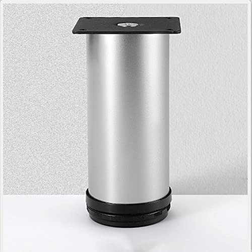 XMDEUR 4 Stück verstellbare Möbelbeine aus Edelstahl für Home Office, Küche, Sofa, Schrank, Nachttisch, höhenverstellbar, 0,30 mm, 12 cm/4,72 Zoll, Silberweiß XMDEUR 4 Stück verstellbare Möbelbeine aus Edelstahl für Home Office, Küche, Sofa, Schrank, Nachttisch, höhenverstellbar, 0,30 mm, 12 cm/4,72 Zoll, Silberweiß von XMDEUR