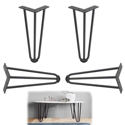 XMDEUR 40 cm Haarnadel-Tischbeine mit Schrauben. Starke Möbelbeine tragen 500 kg. Schwarze Metallbeine für Heimwerkerprojekte. 65 cm Option verfügbar XMDEUR 40 cm Haarnadel-Tischbeine mit Schrauben. Starke Möbelbeine tragen 500 kg. Schwarze Metallbeine für Heimwerkerprojekte. 65 cm Option verfügbar von XMDEUR