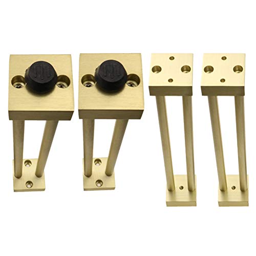 XMDEUR 4er-Set Möbelbeine aus Metall in Gold und Schwarz, 8/10/12 Zoll, verstellbare Sofabeine aus Aluminium, Ersatzstützfüße für Schränke, Wandschränke XMDEUR 4er-Set Möbelbeine aus Metall in Gold und Schwarz, 8/10/12 Zoll, verstellbare Sofabeine aus Aluminium, Ersatzstützfüße für Schränke, Wandschränke von XMDEUR