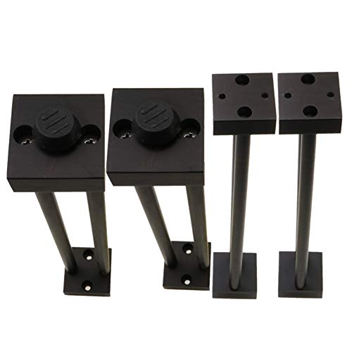 XMDEUR 4er-Set Möbelbeine aus Metall in Gold und Schwarz, 8/10/12 Zoll, verstellbare Sofabeine aus Aluminium, Ersatzstützfüße für Schränke, Wandschränke XMDEUR 4er-Set Möbelbeine aus Metall in Gold und Schwarz, 8/10/12 Zoll, verstellbare Sofabeine aus Aluminium, Ersatzstützfüße für Schränke, Wandschränke von XMDEUR
