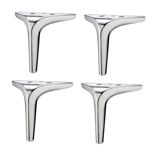 XMDEUR Goldene Möbelbeine, 4er-Set, dreieckige Stützfüße für Schränke, Sofas, Couchtische und Fernsehschränke, galvanisiertes und poliertes Silber-Finish, 15 cm Höhe XMDEUR Goldene Möbelbeine, 4er-Set, dreieckige Stützfüße für Schränke, Sofas, Couchtische und Fernsehschränke, galvanisiertes und poliertes Silber-Finish, 15 cm Höhe von XMDEUR