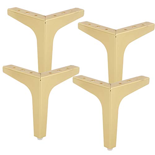 XMDEUR Goldene Möbelbeine aus Eisen, 4/5/6/7 Zoll, dreieckige Sofa-Schrankbeine, Möbelfüße für Küche, Wohnzimmer, Badezimmer, 4er-Set XMDEUR Goldene Möbelbeine aus Eisen, 4/5/6/7 Zoll, dreieckige Sofa-Schrankbeine, Möbelfüße für Küche, Wohnzimmer, Badezimmer, 4er-Set von XMDEUR